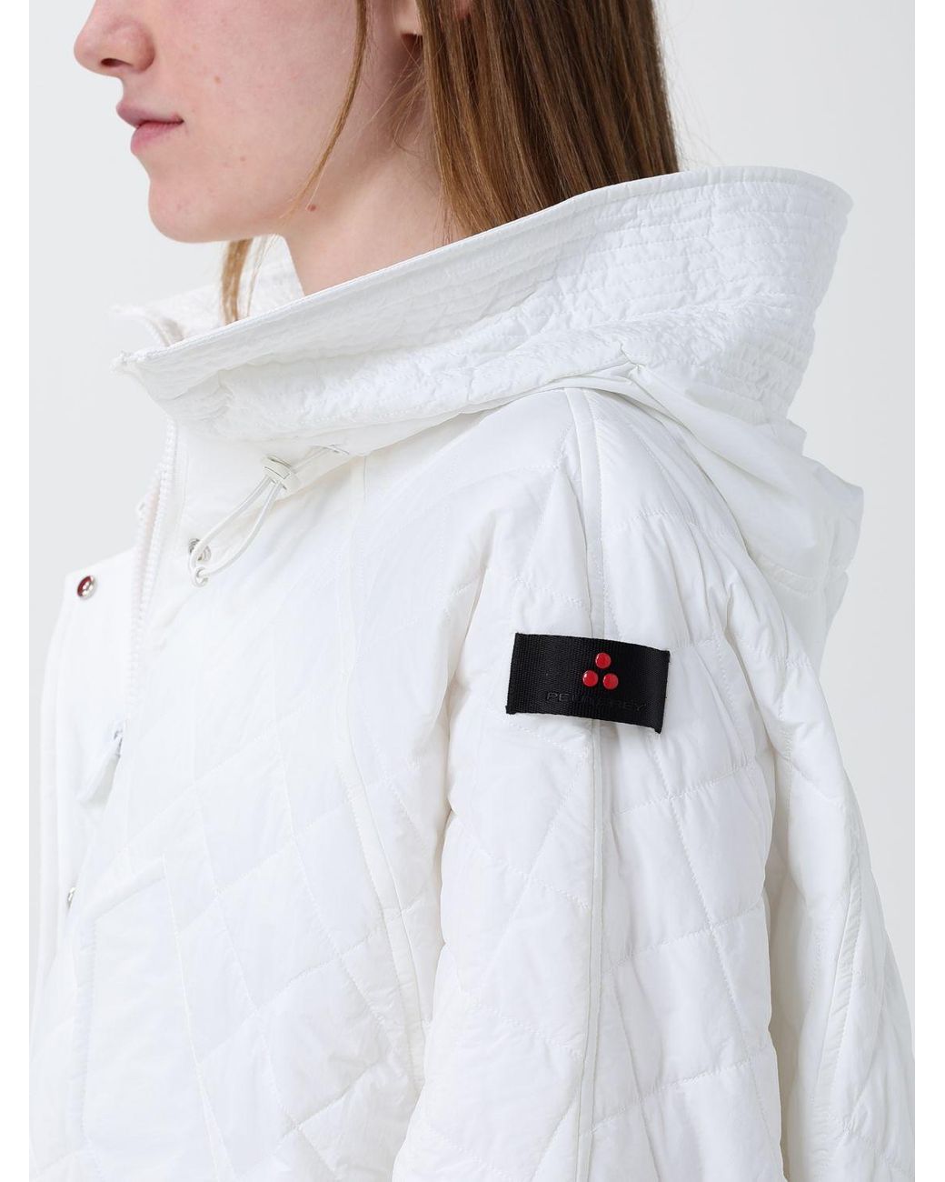 Peuterey White Texel Hooded Padded Down Jacket