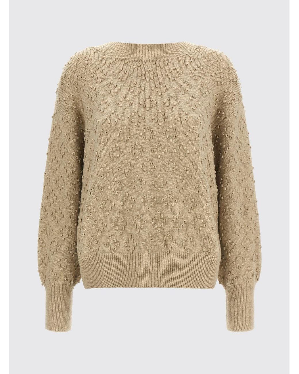 Agnona Natural Dropped-Shoulder Crewneck Jumper