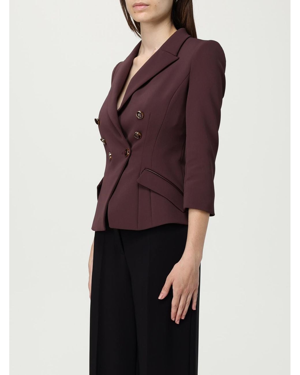 Elisabetta Franchi Purple Blazer