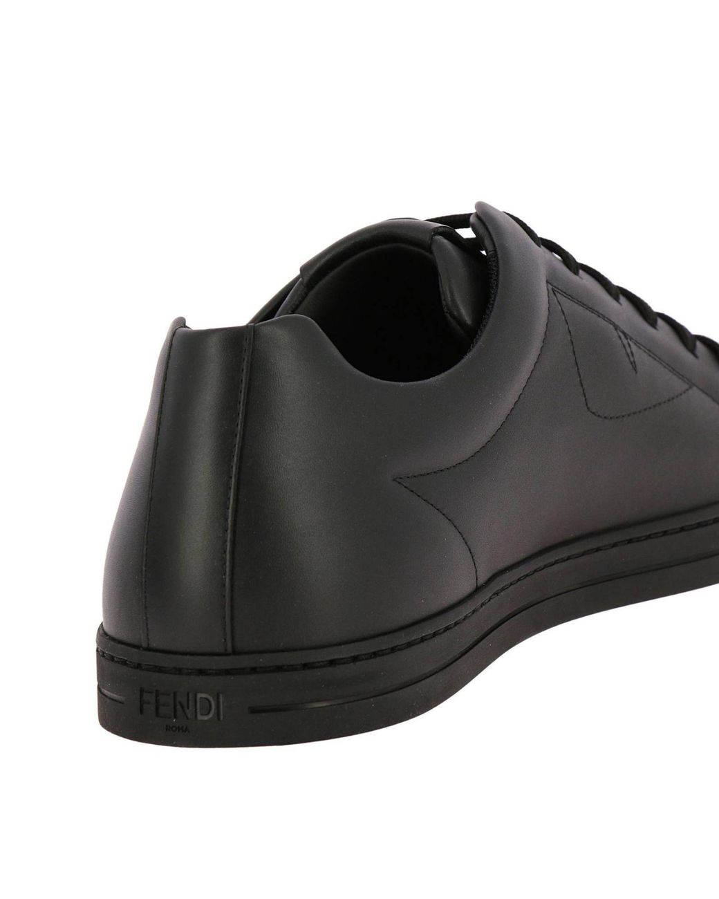 Fendi Monster Eyes Sneakers In Genuine Leather Lace up With Maxi Eyes Bag Bugs in Black for Men Lyst UK