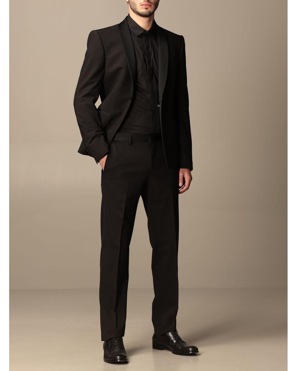 Emporio Armani Suit in Black for Men | Lyst