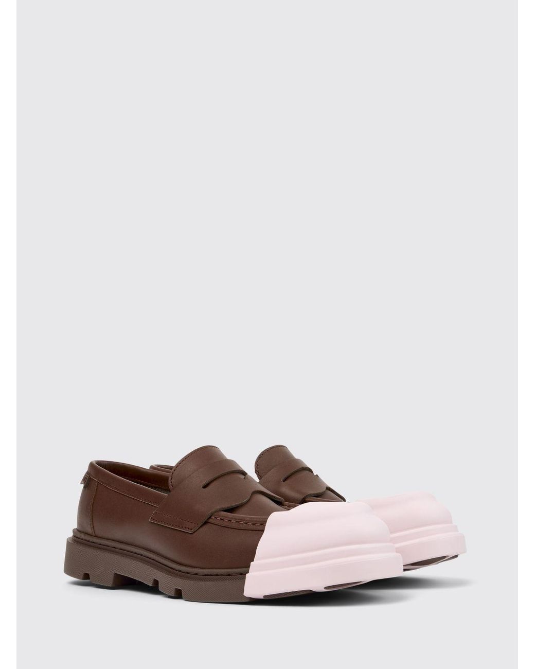 Camper Brown Junction Leather Loafers