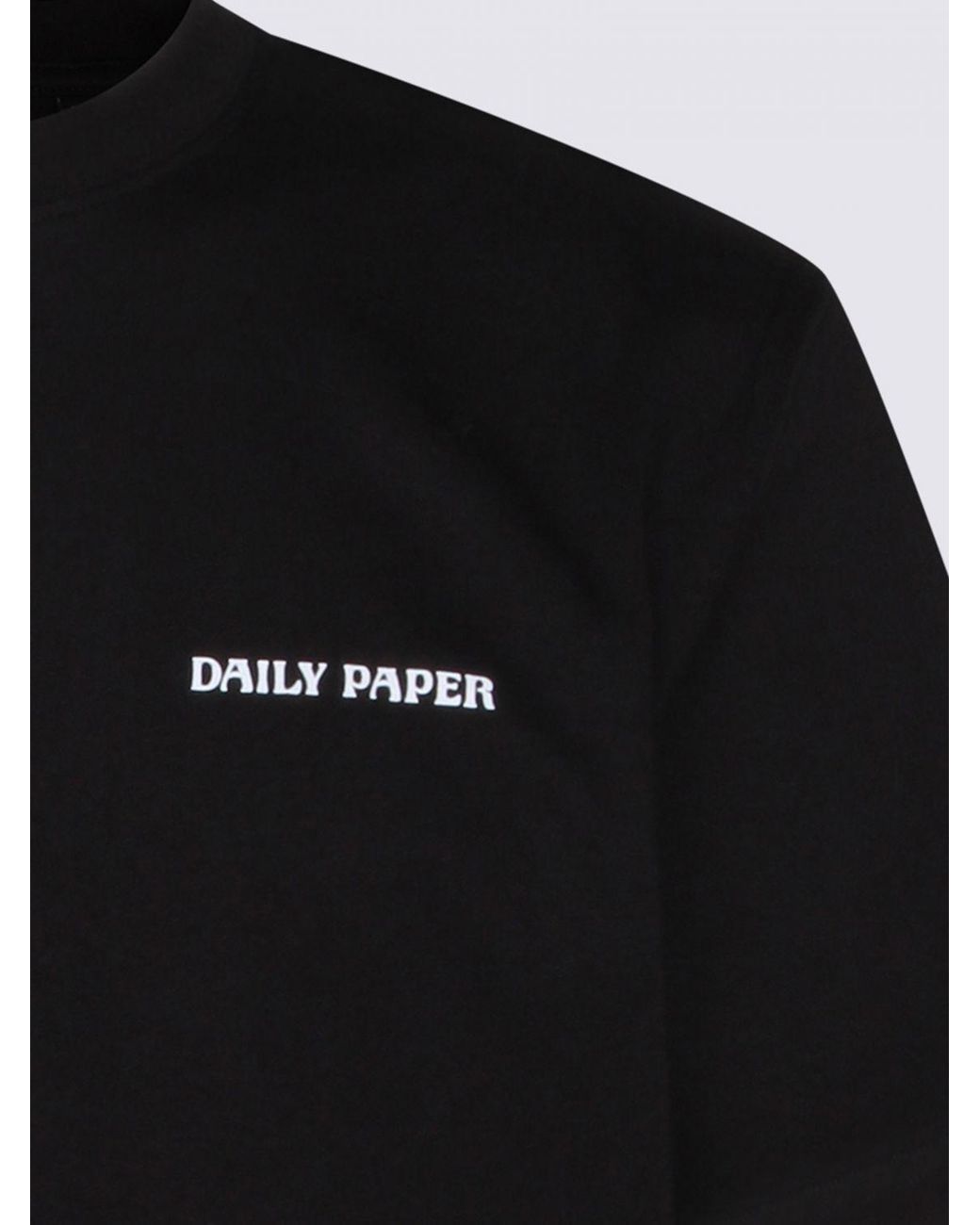 Daily Paper Black Printed Cotton T-Shirt for men