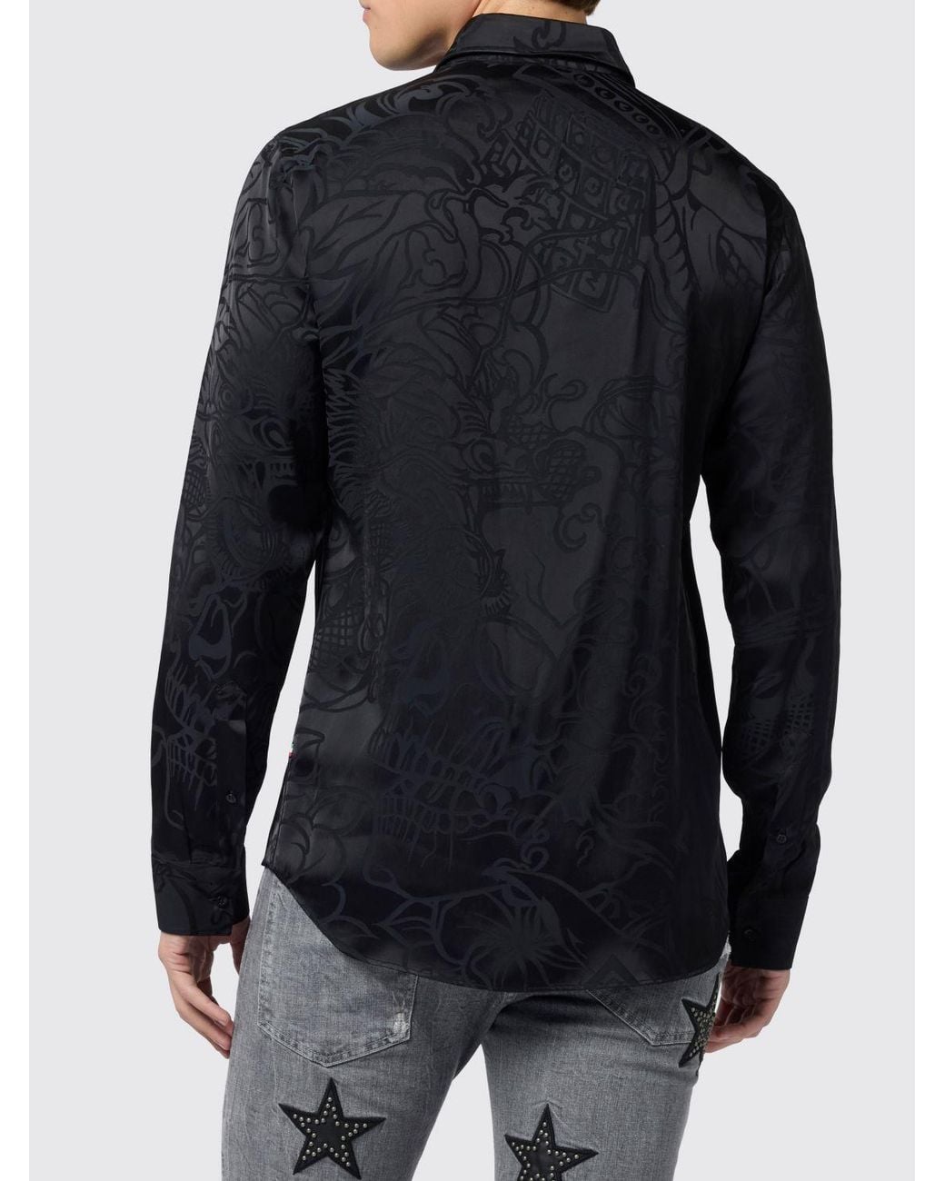 Philipp Plein Blue Shirt for men