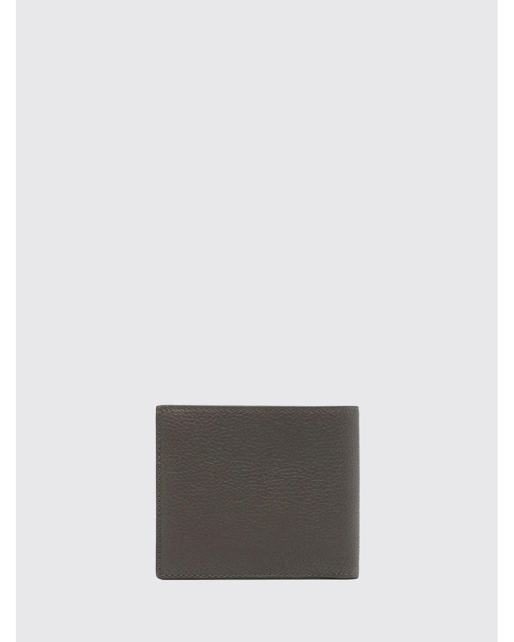 Tom Ford White Bifold Calf Leather Wallet With Bill Compartment And Logo for men