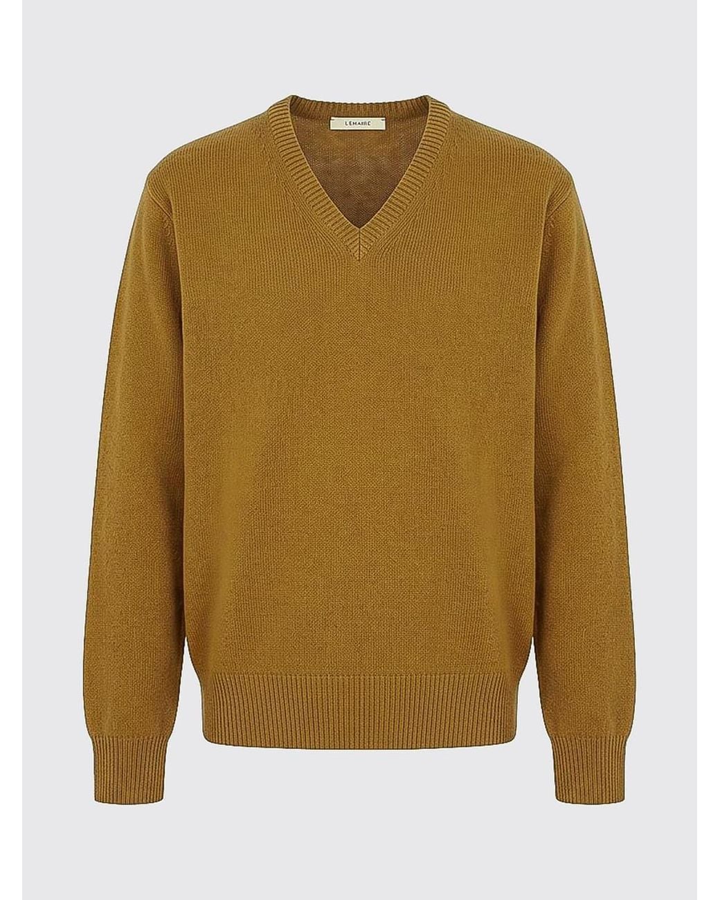 Lemaire Natural V-Neck Jumper for men