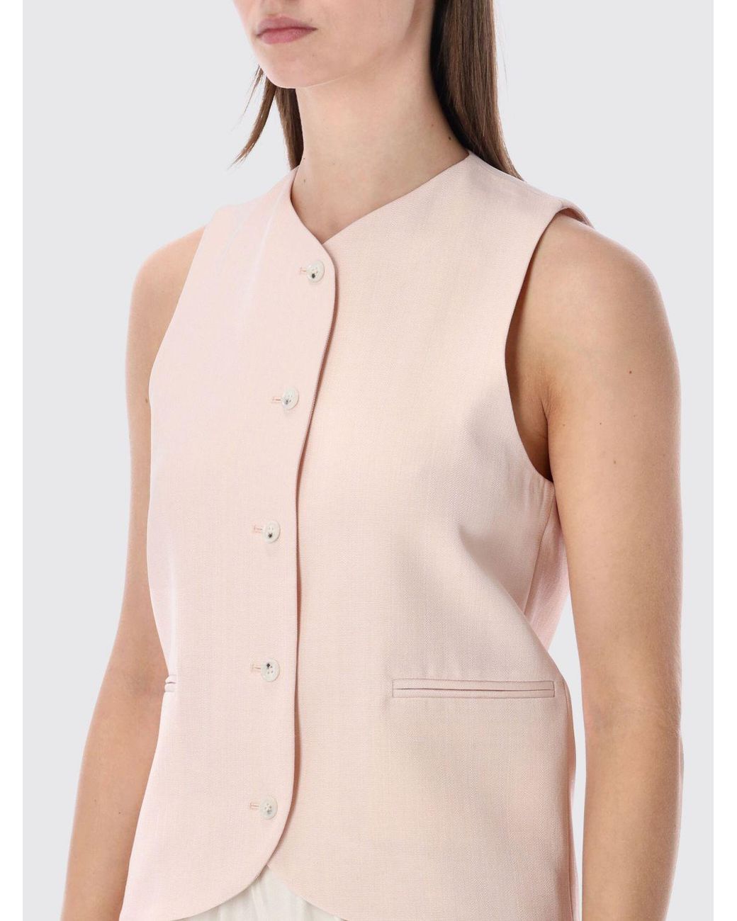 Loulou de Saison Natural Virgin Wool And Viscose Vest