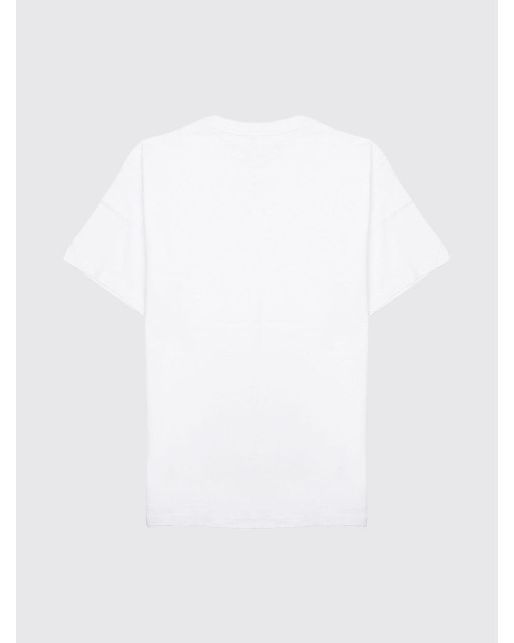Closed White Crew Neck Cotton T-Shirt With A Straight Hem And Regular Shoulders for men