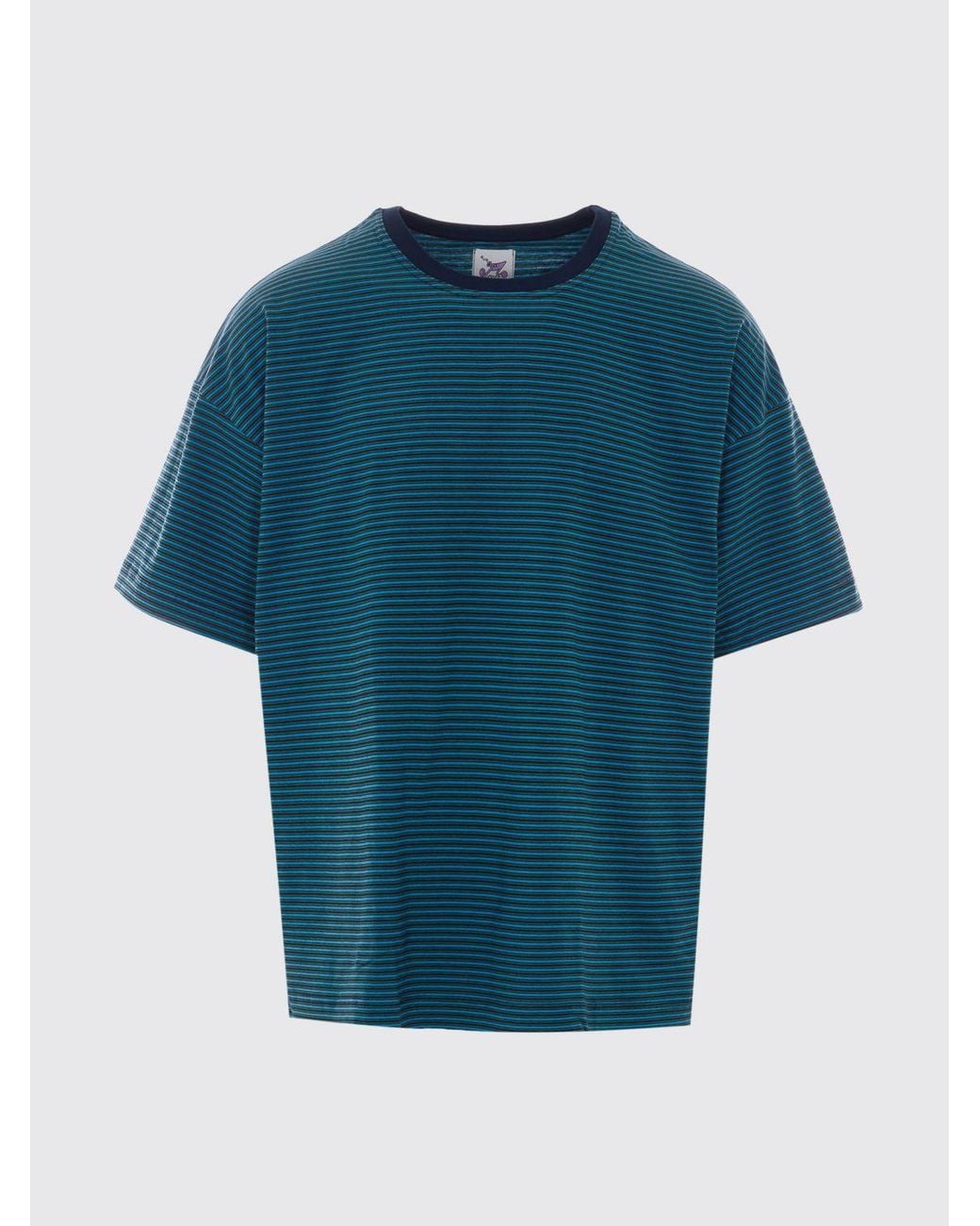 Howlin' By Morrison Blue Striped Relaxed Fit T-Shirt for men
