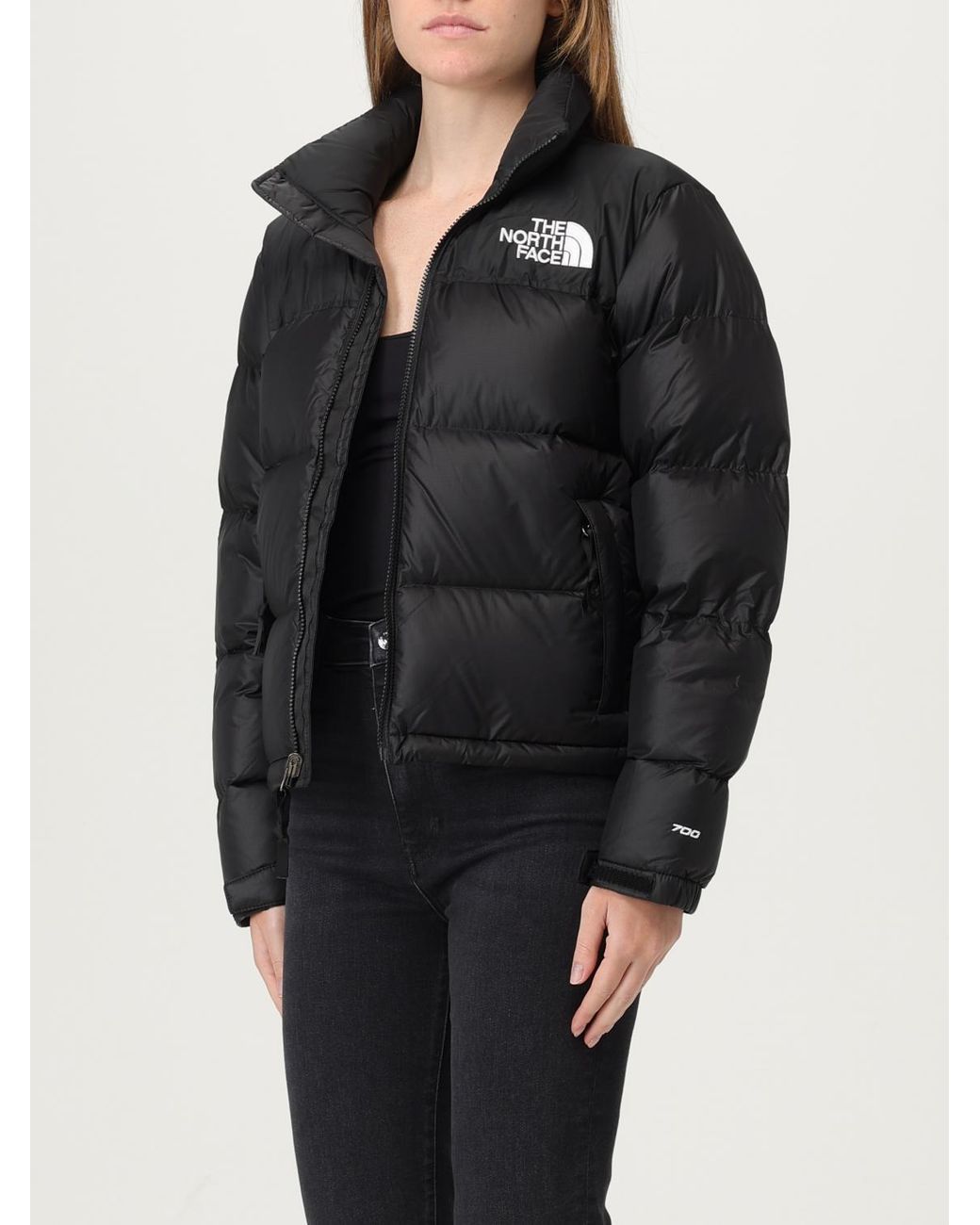 The North Face Black Nylon Jacket By With Logo