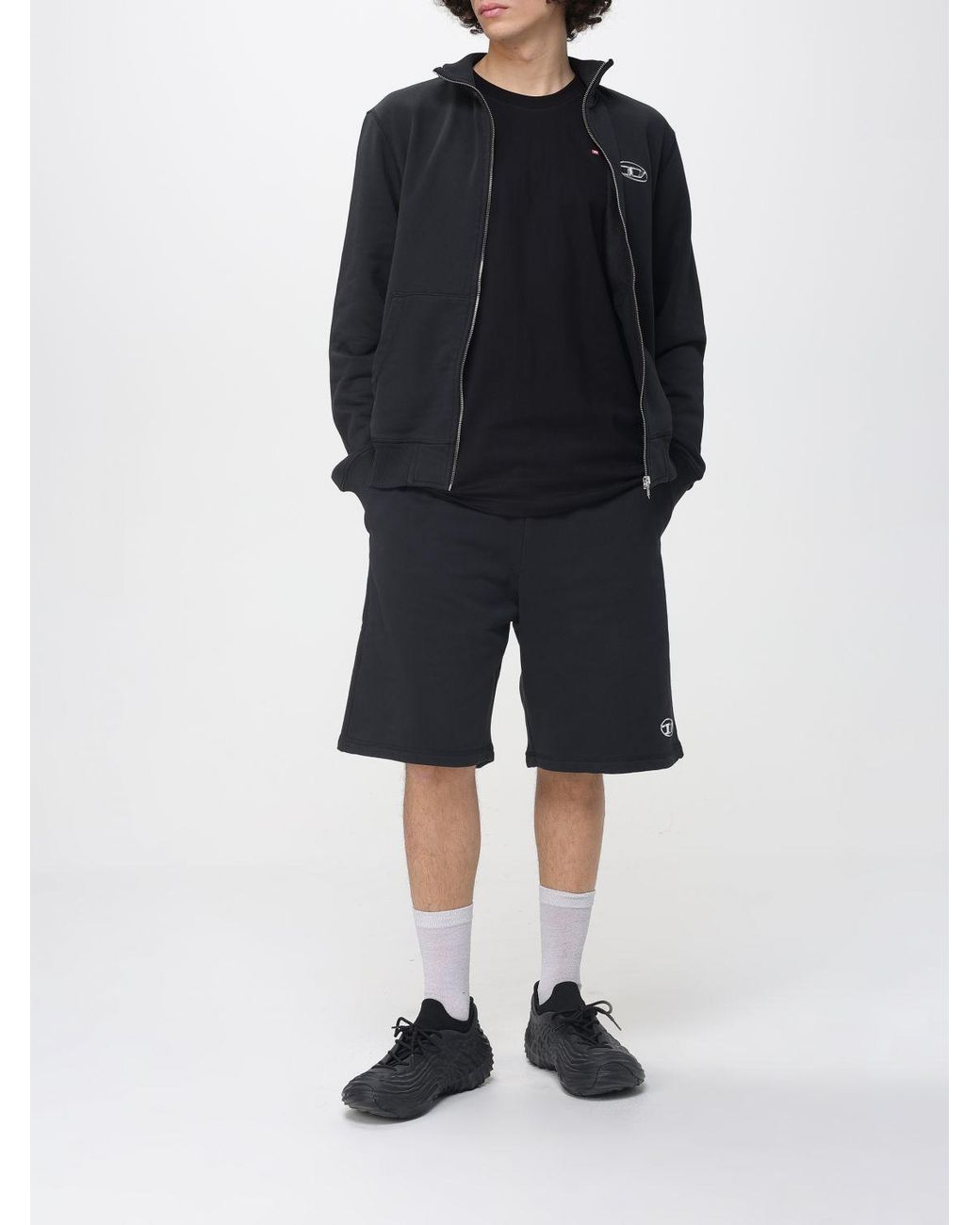 DIESEL Black P-Marky Cotton Shorts for men