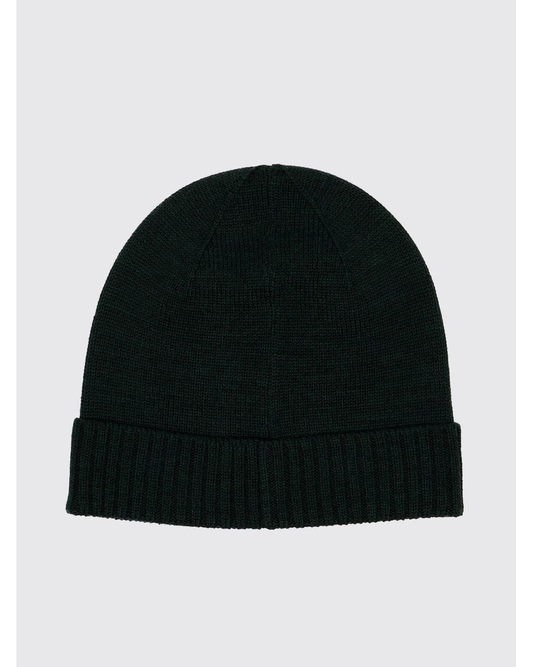 Polo Ralph Lauren Black Embroidered Pony Wool Beanie for men