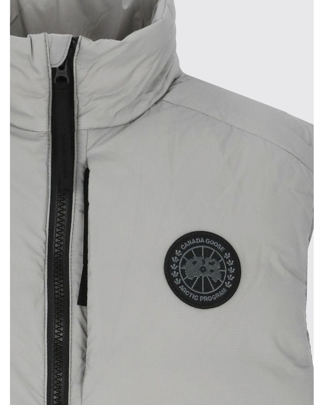 Canada Goose Gray High-Neck Quilted Water-Repellent Nylon Gilet for men