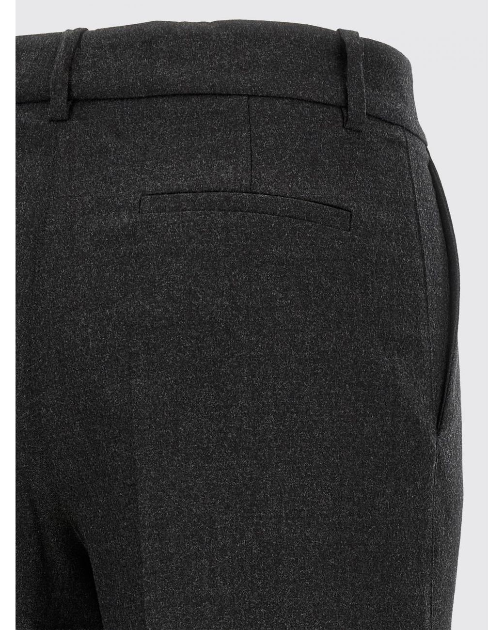 P.A.R.O.S.H. Black P.A.R.O.S.H. Ludy Mid-Rise Straight-Leg Stretch-Wool Trousers