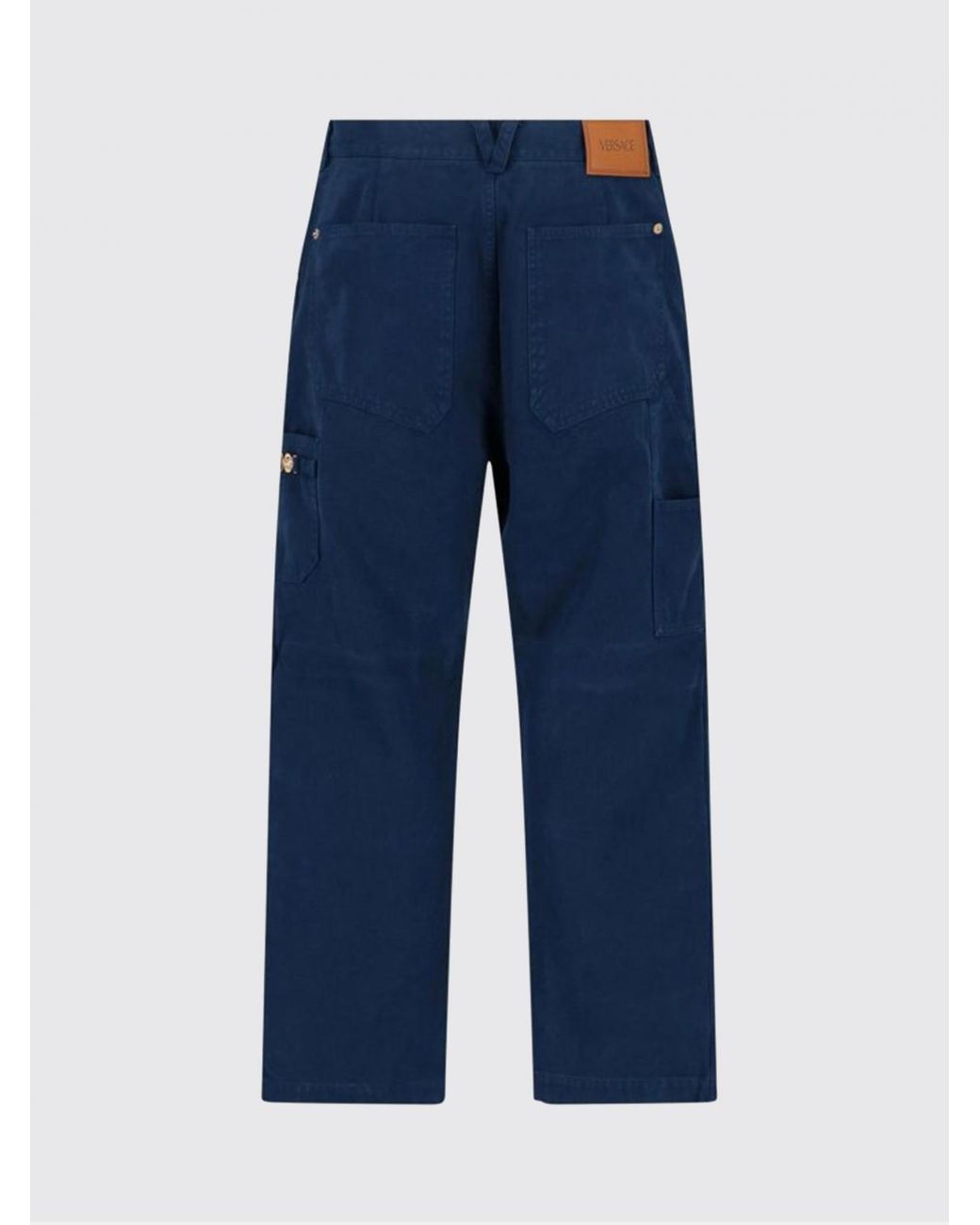 Versace Blue Carprenter Cotton Denim Jeans for men