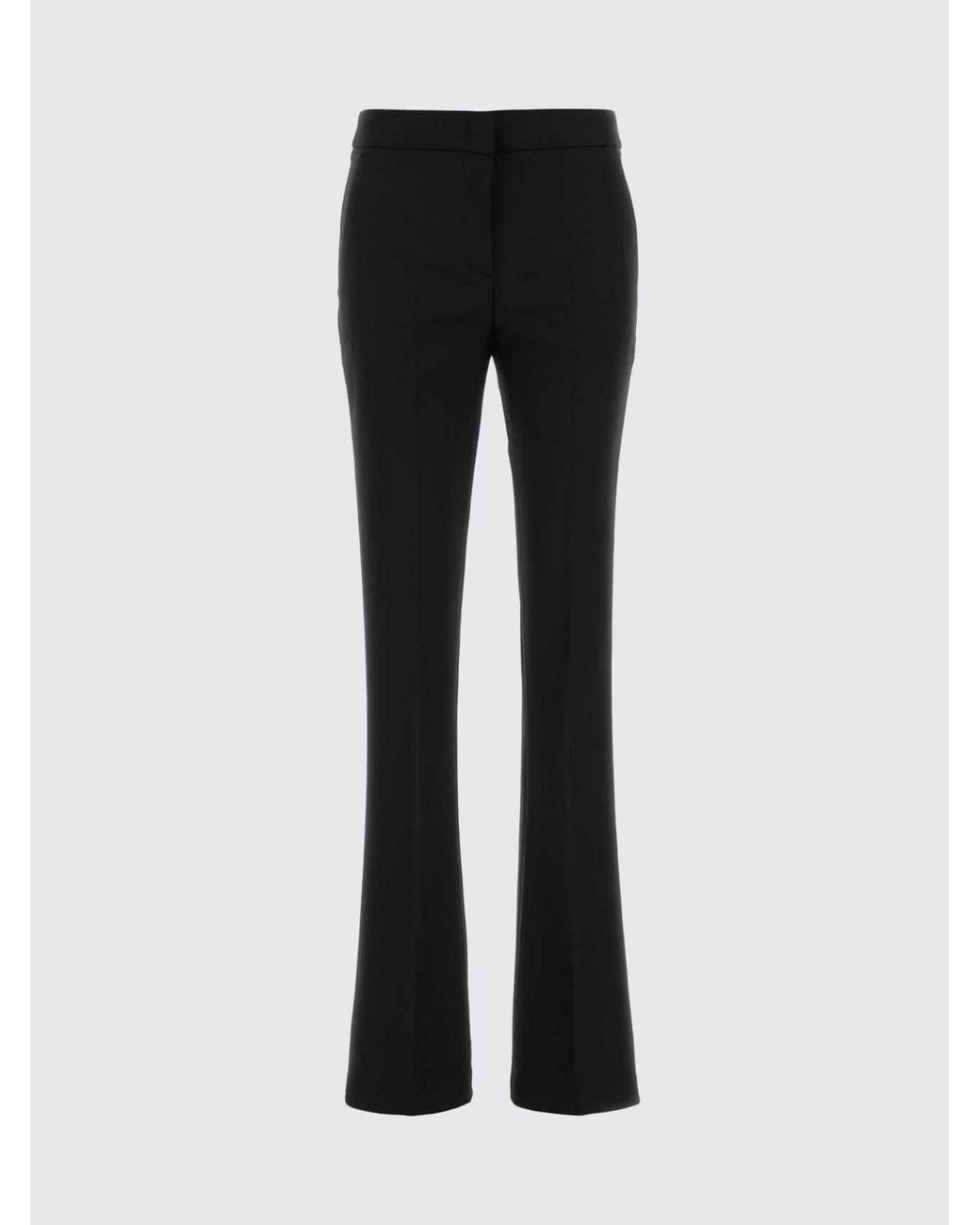 Blumarine Black Mid-Rise Flared Trousers