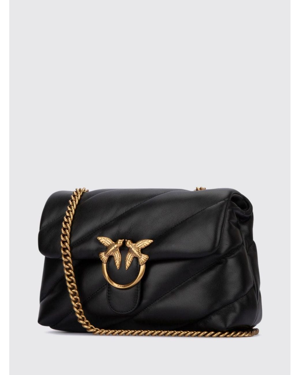 Pinko Black Classic Love Bag Puff Quilted Nappa Crossbody Bag