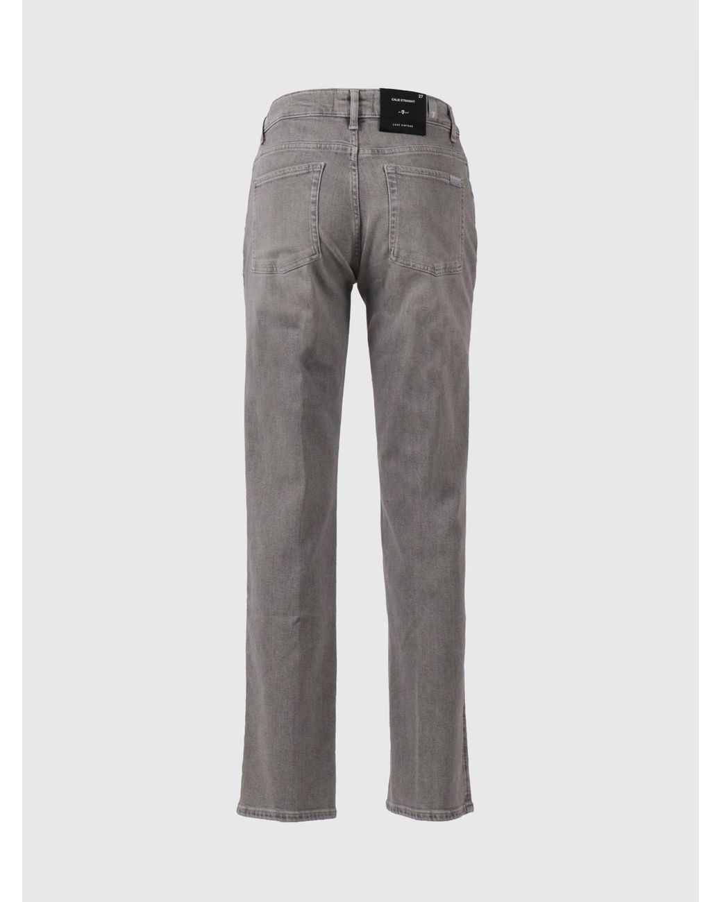 7 For All Mankind Gray Slim Fit Stretch Denim Jeans