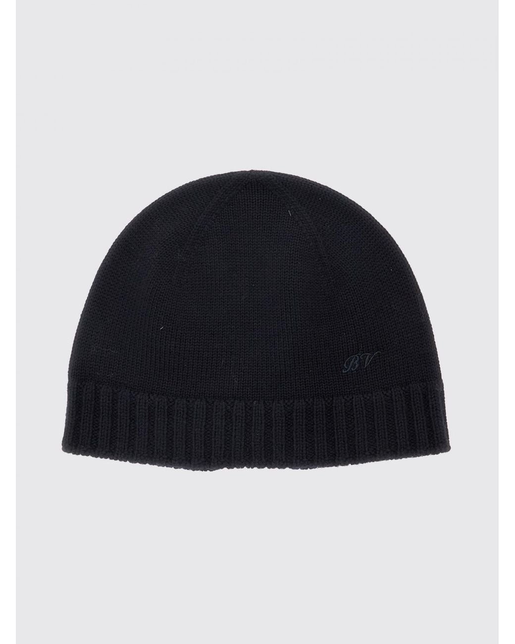 Bottega Veneta Blue Ribbed Wool Beanie Hat With A Classic Cuffed Design for men