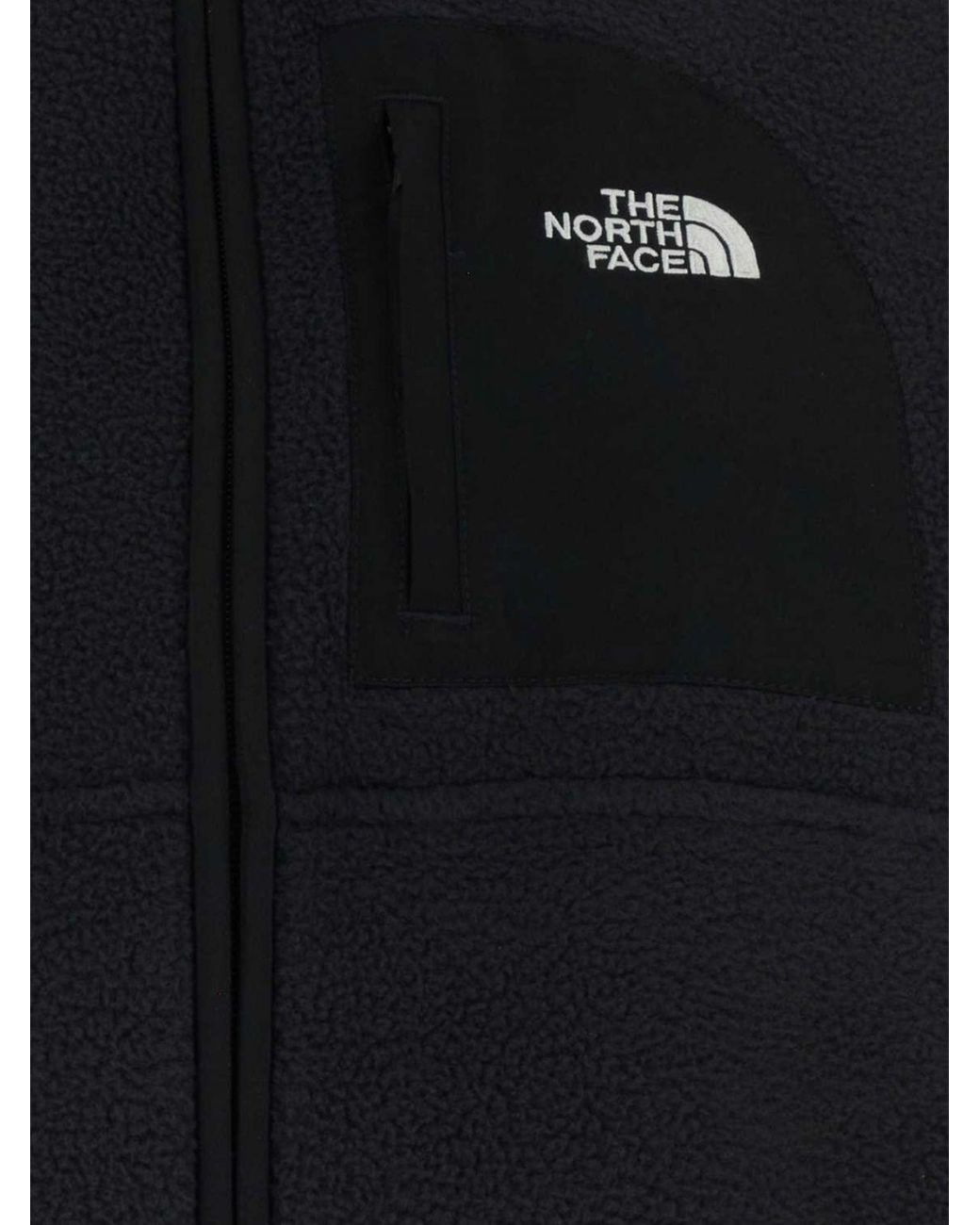 The North Face Black Yumiori Off-Peak High-Neck Fleece Jacket With Contrast Logo