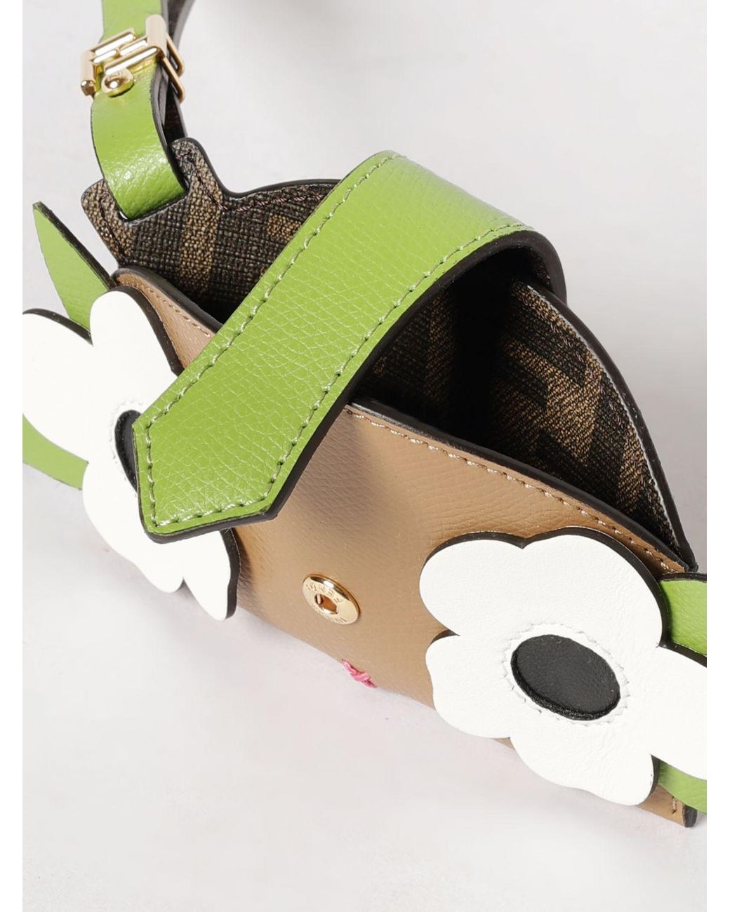 Tarjetero De Crédito Best Friends Forever De Piel Fendi de color Green
