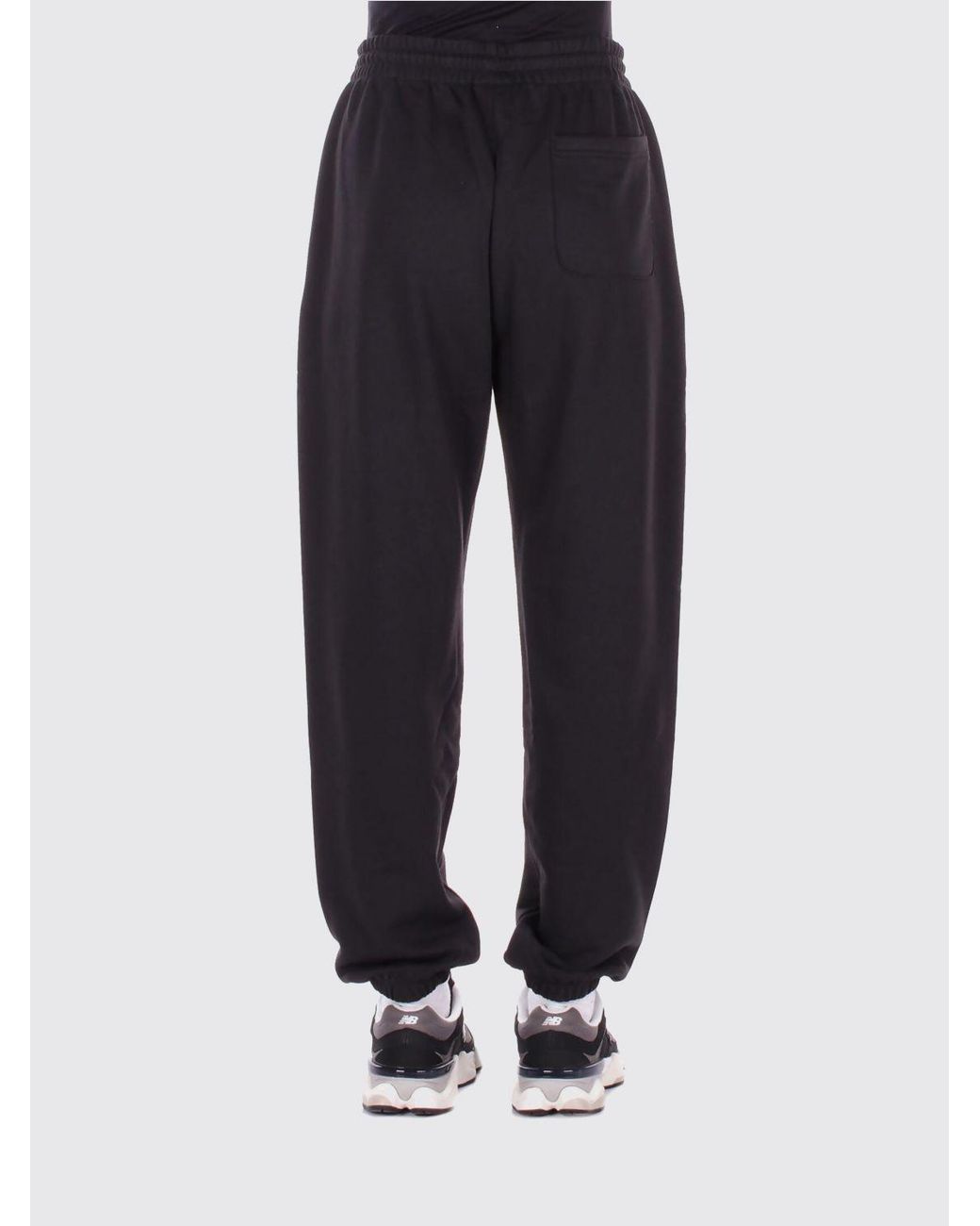 New Balance Blue Cotton Jogging Trousers With Logo for men