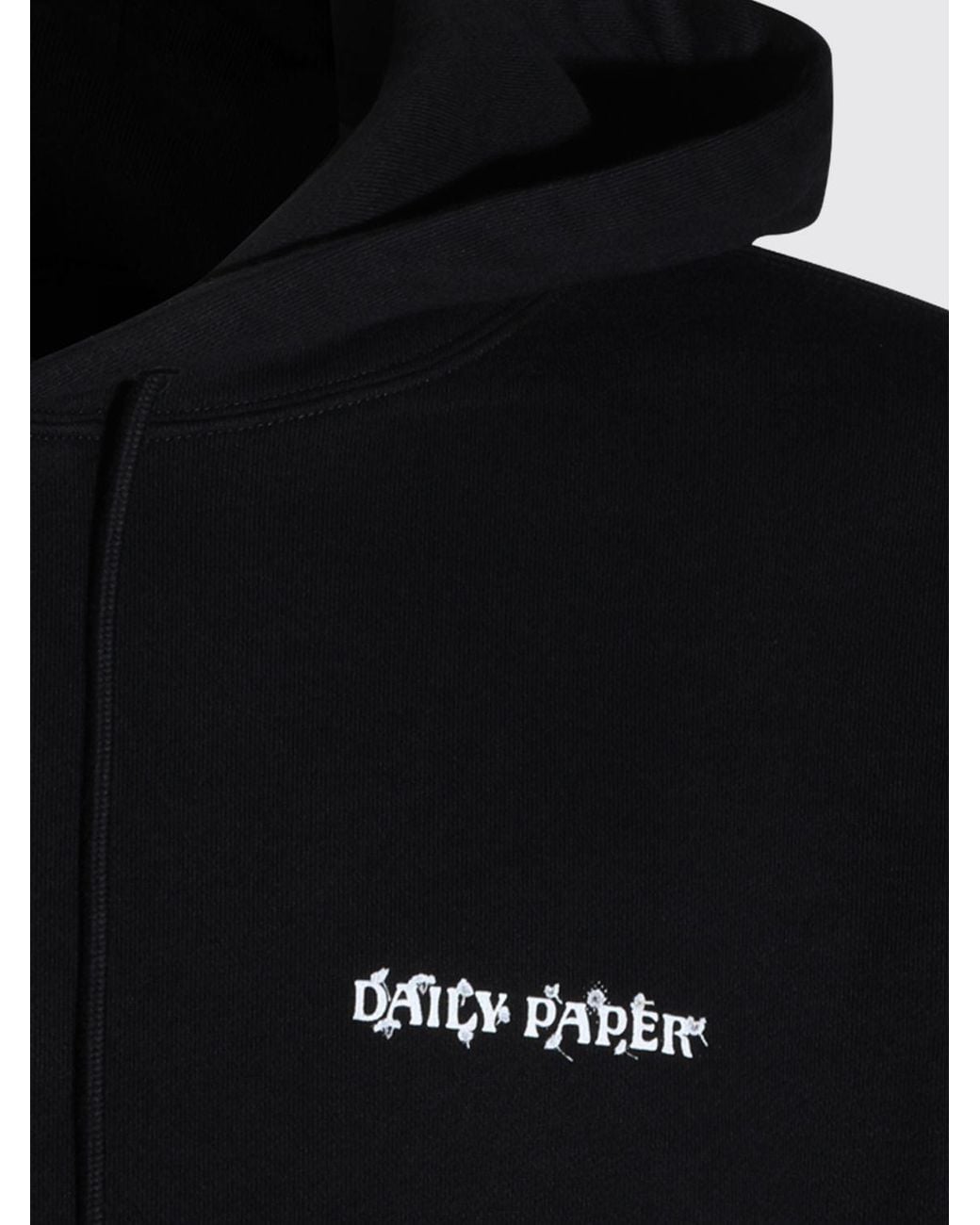 Daily Paper Blue Cotton Hoodie With Back Monogram Logo for men