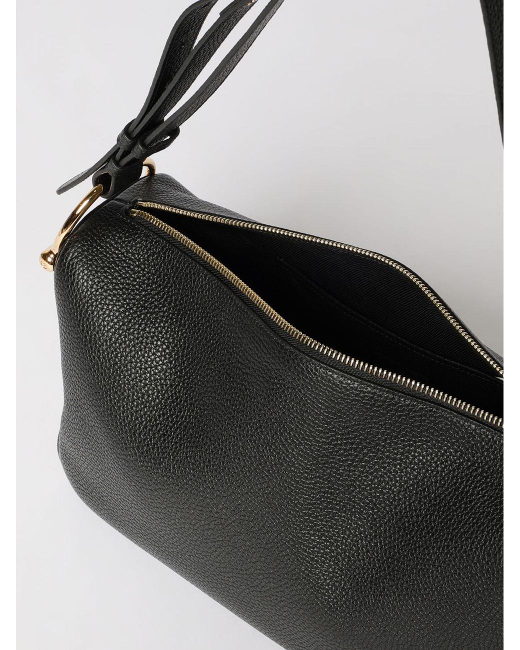 Gucci Black Half Horsebit Medium Shoulder Bag
