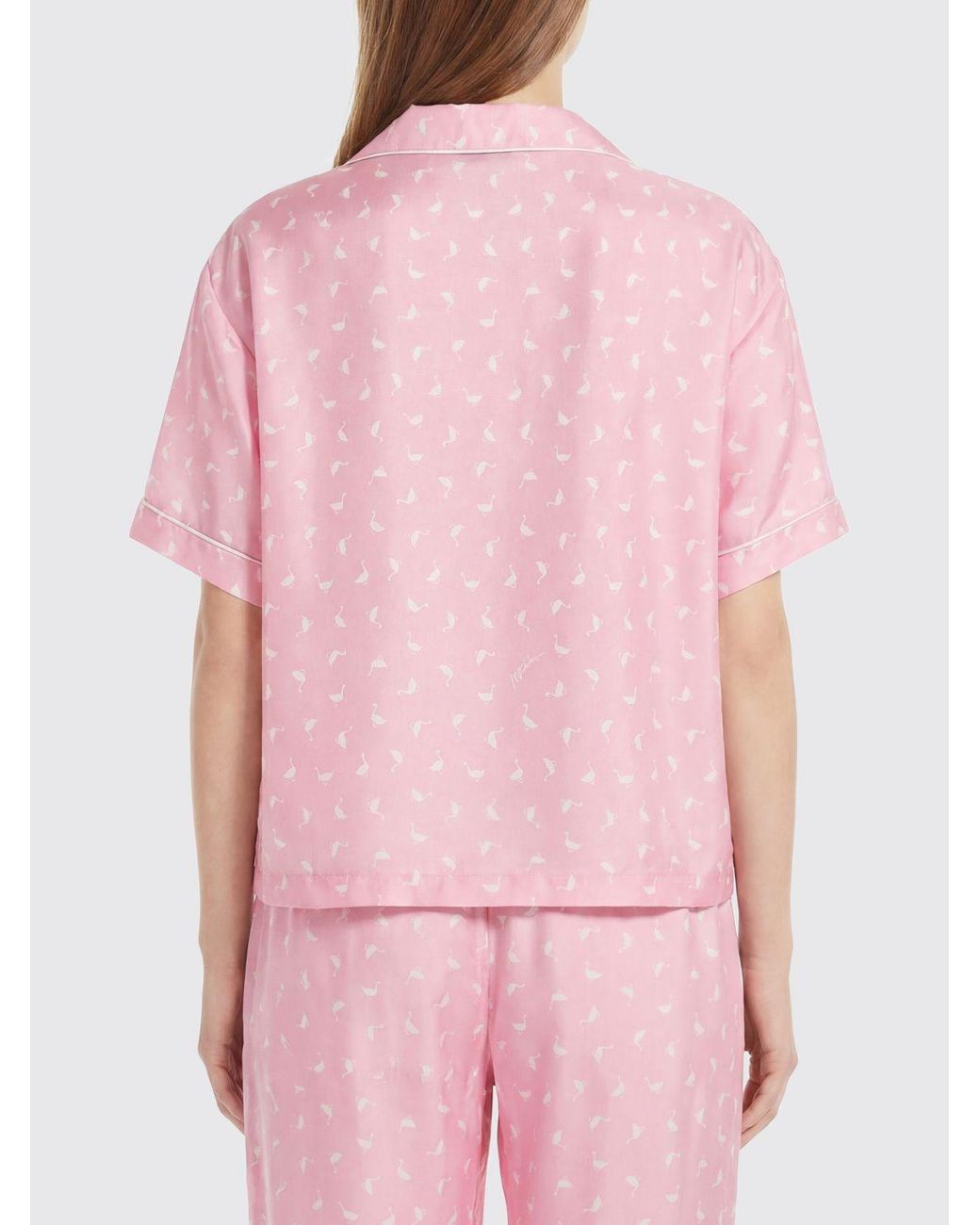 Moschino Couture Pink Printed Silk Shirt