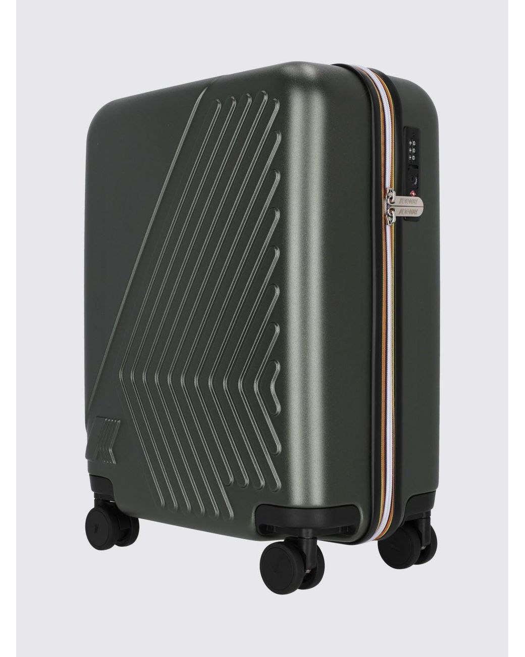 K-Way Gray Eudoxie Hardshell Cabin Trolley for men