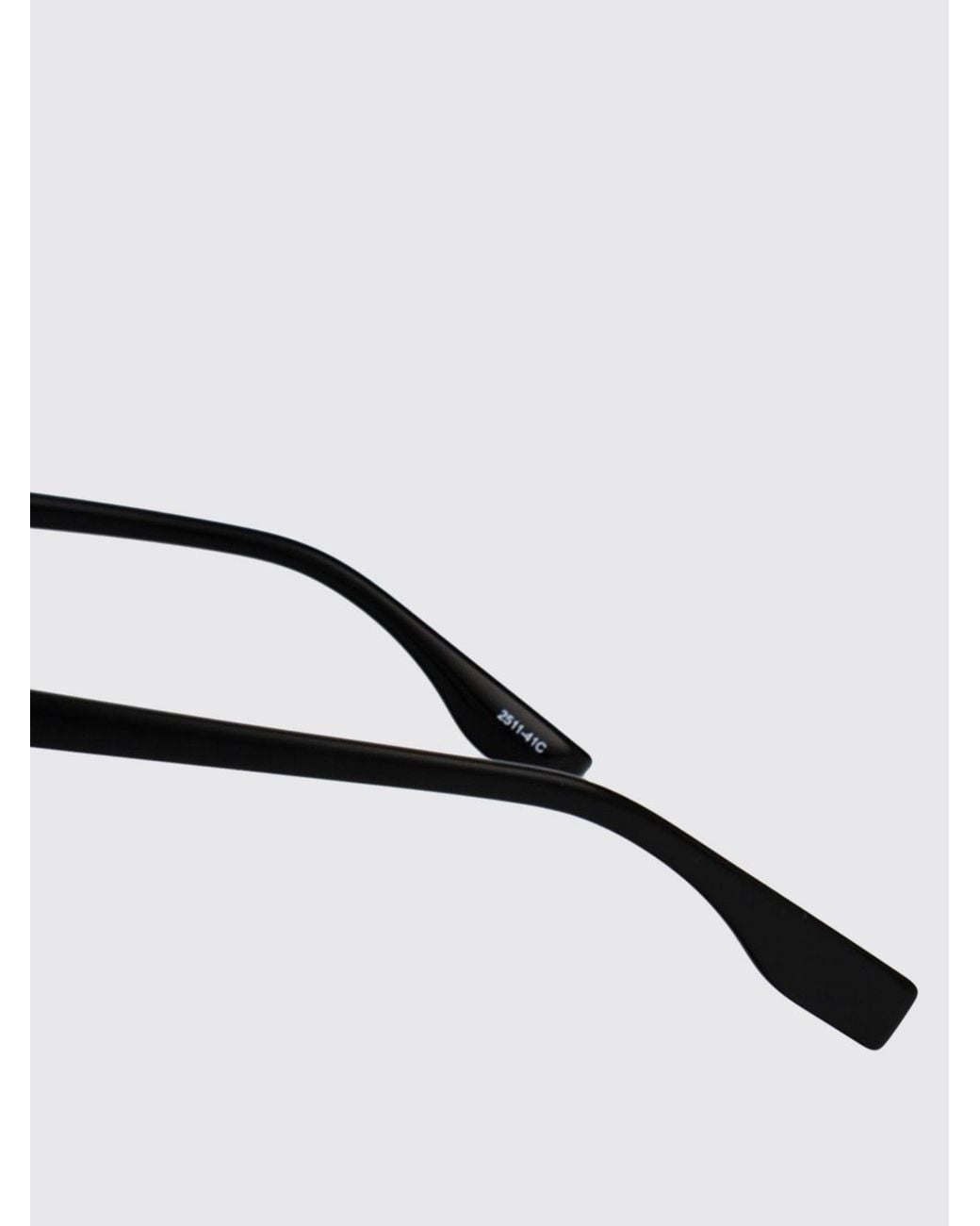 Karl Lagerfeld Black Oversized Square Acetate Sunglasses With Contrast Logo for men