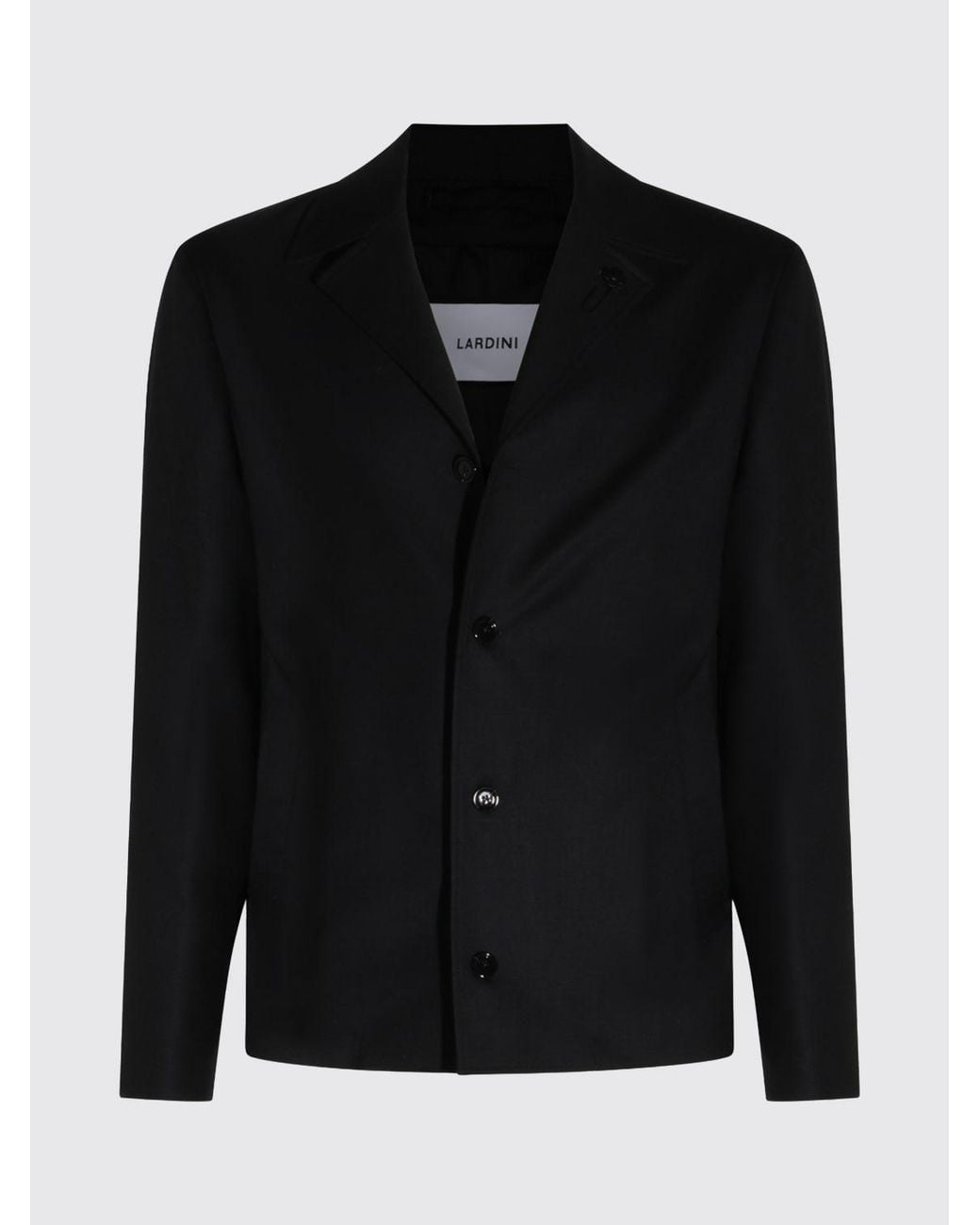 Lardini Blue Single-Breasted Virgin Wool Blazer With Classic Collar And Button Closure for men