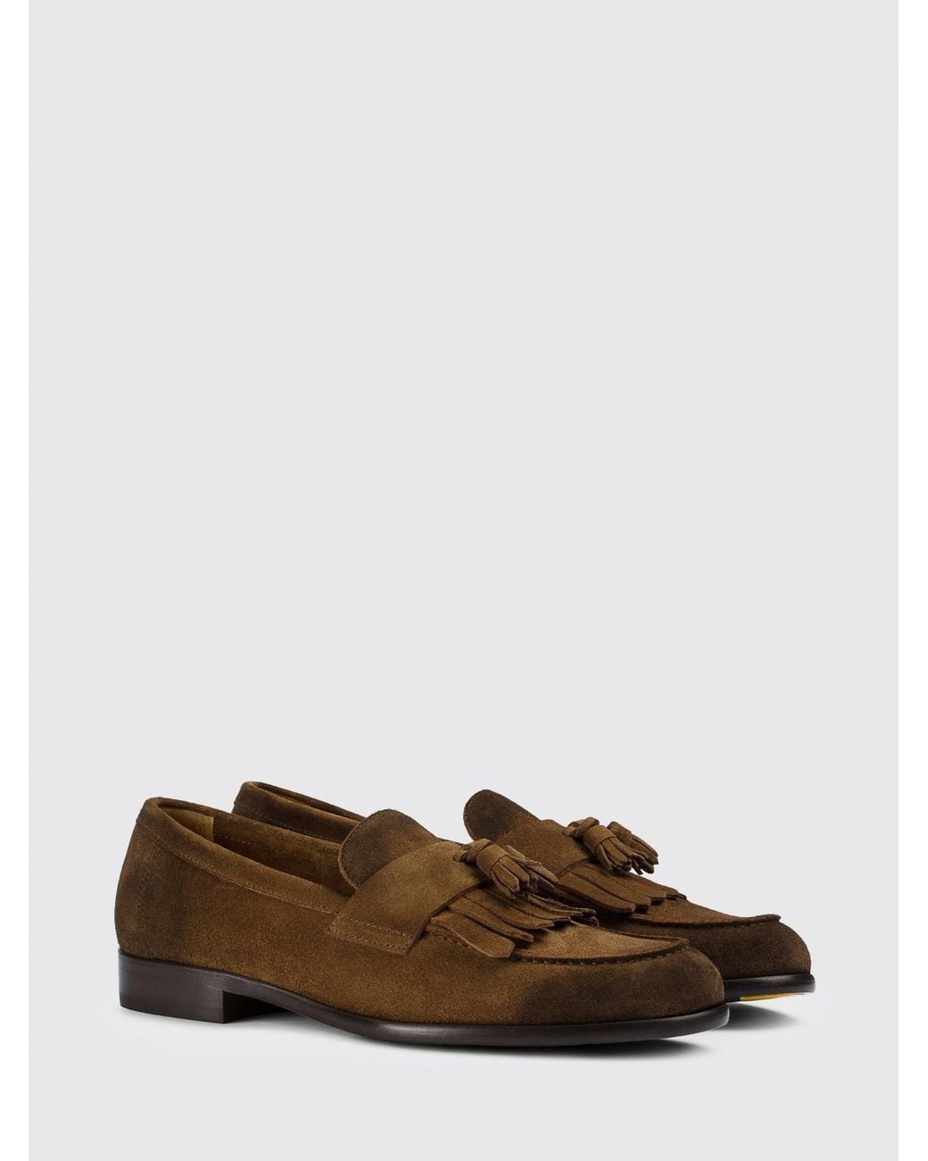 Doucal's Brown Suede Loafers for men