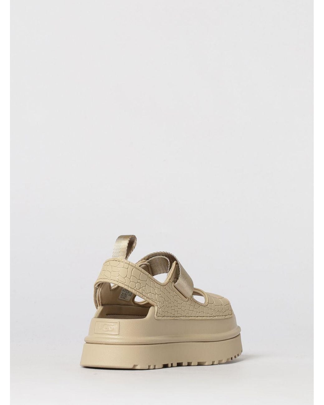 Ugg Natural Goldenglow Embossed Sandal