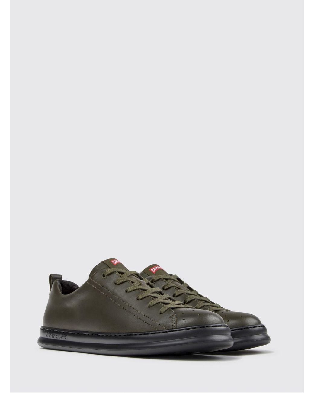 Camper Black Runner Smooth Leather Trainers With Lightweight Xl Extralight Sole for men