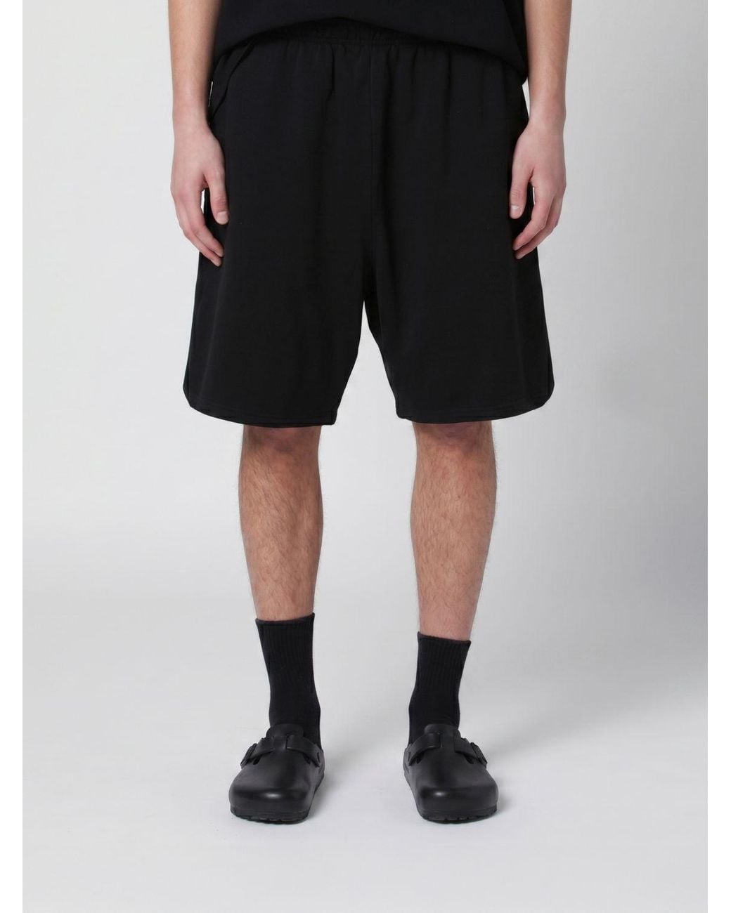 Entire studios Black Jersey Jogging Shorts for men