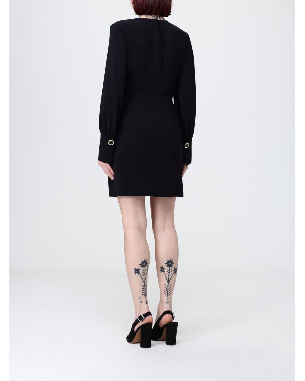 ARMANI EXCHANGE Black Crêpe Mini Dress