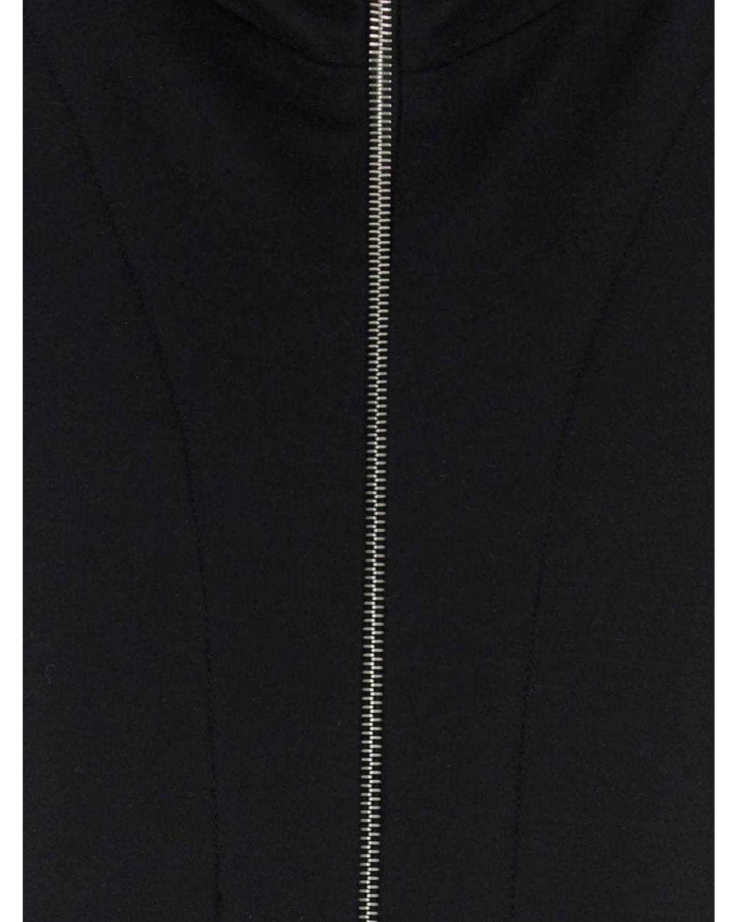Jil Sander Blue High-Neck Zipped Sweatshirt for men