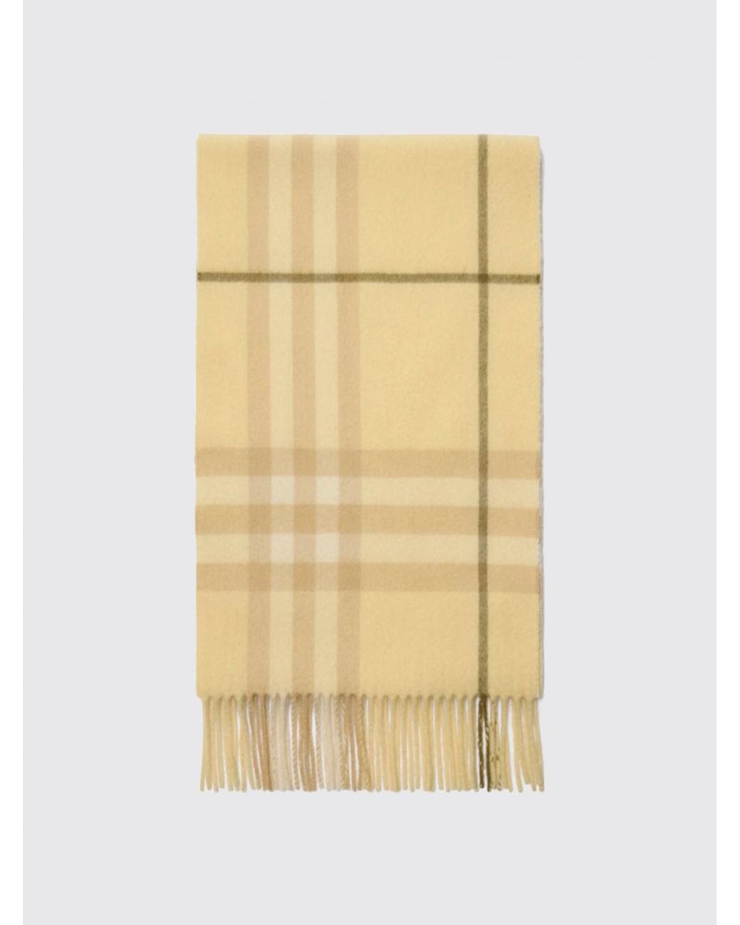 Burberry Metallic Vintage Check Print Cashmere Scarf