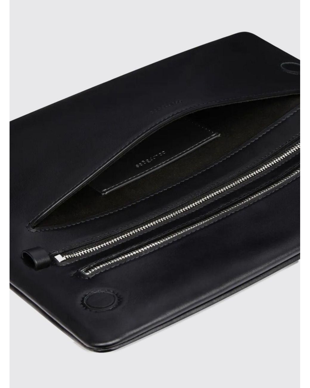 Courreges Black CourrÈ Ges Cuff Leather Shoulder Bag With Adjustable Strap