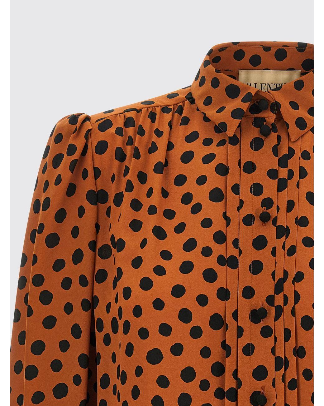 Valentino Multicolor Polka Dot Silk Shirt