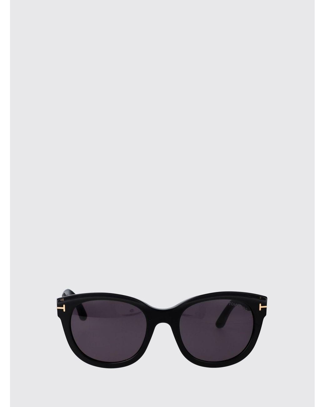 Tom Ford Black Rounded Cat-Eye Sunglasses