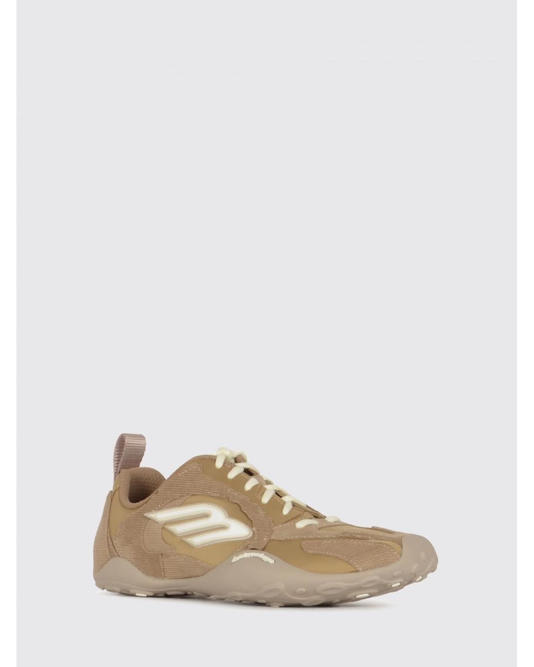 Balenciaga Natural Monday Ultra Corduroy And Canvas Sneakers