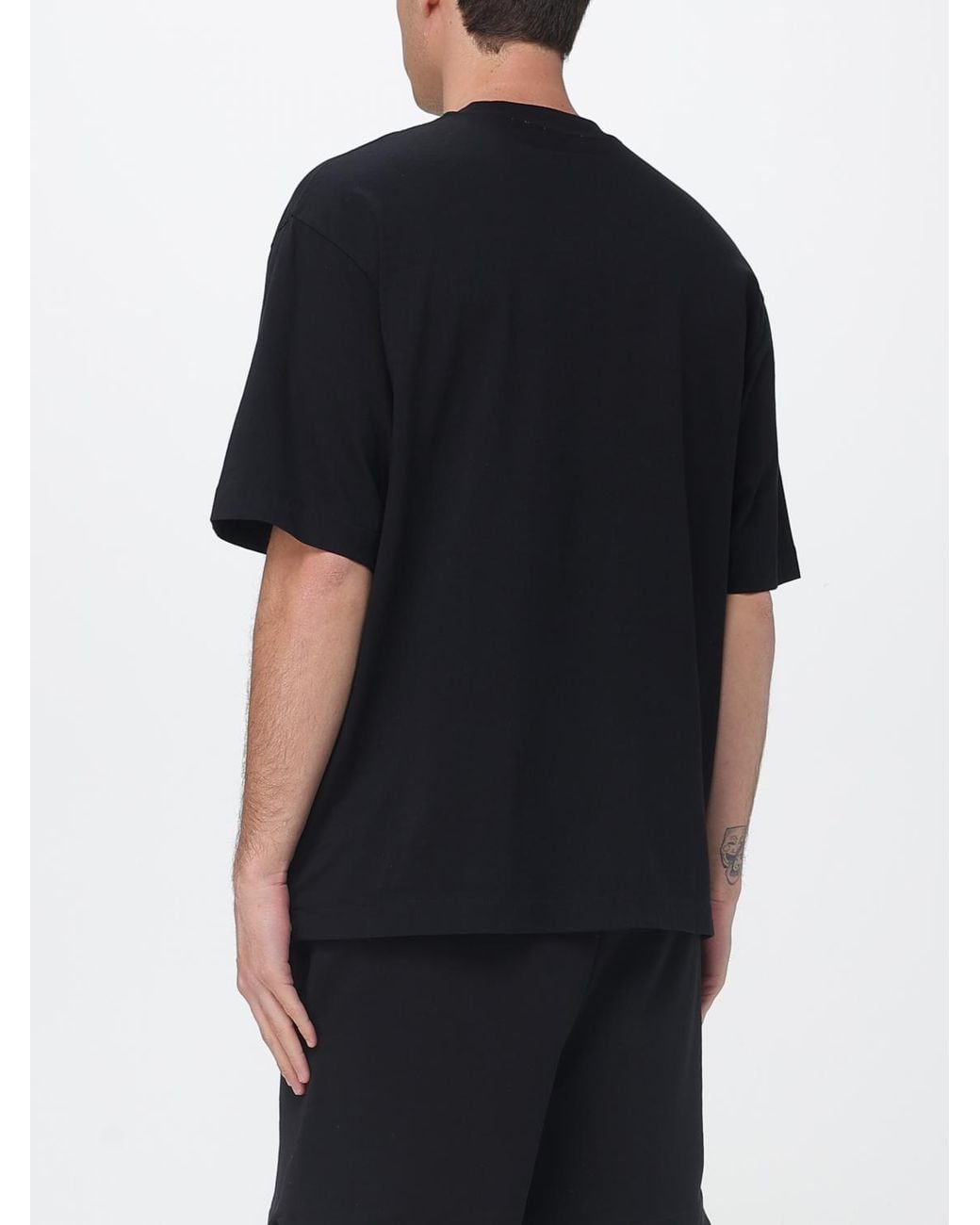 Off-White c/o Virgil Abloh Black Cotton T-Shirt With Mini Logo for men