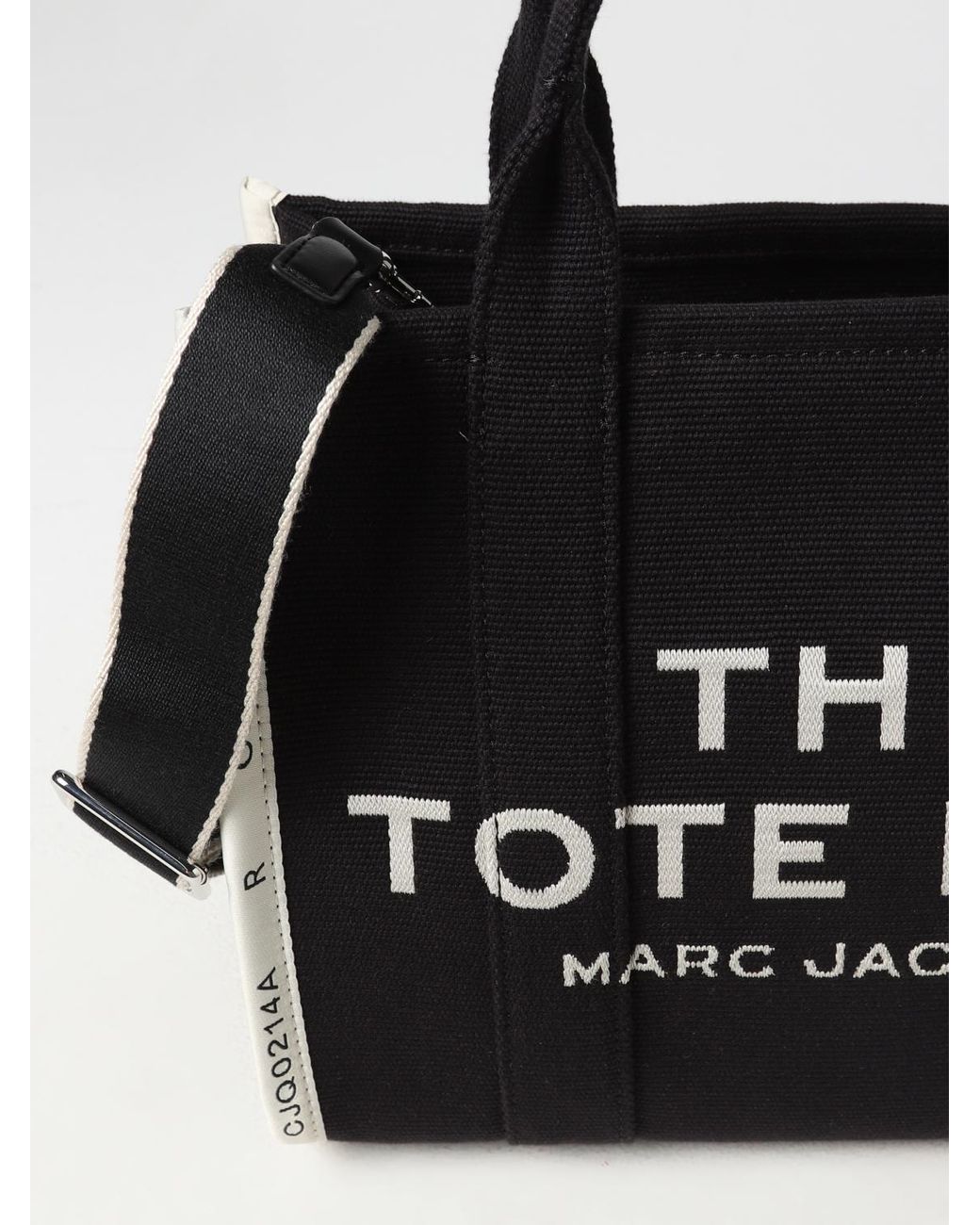 Marc Jacobs Black The Tote Bag Aus Canvas Mit Gesticktem Logo
