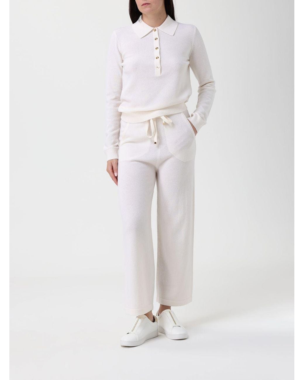 Elisabetta Franchi White Trousers