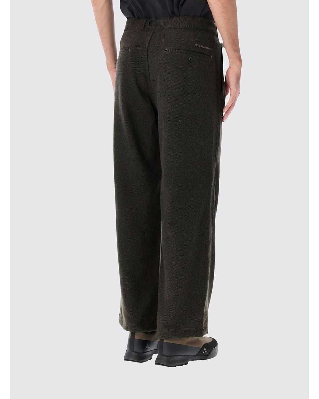 And Wander Black Pants for men