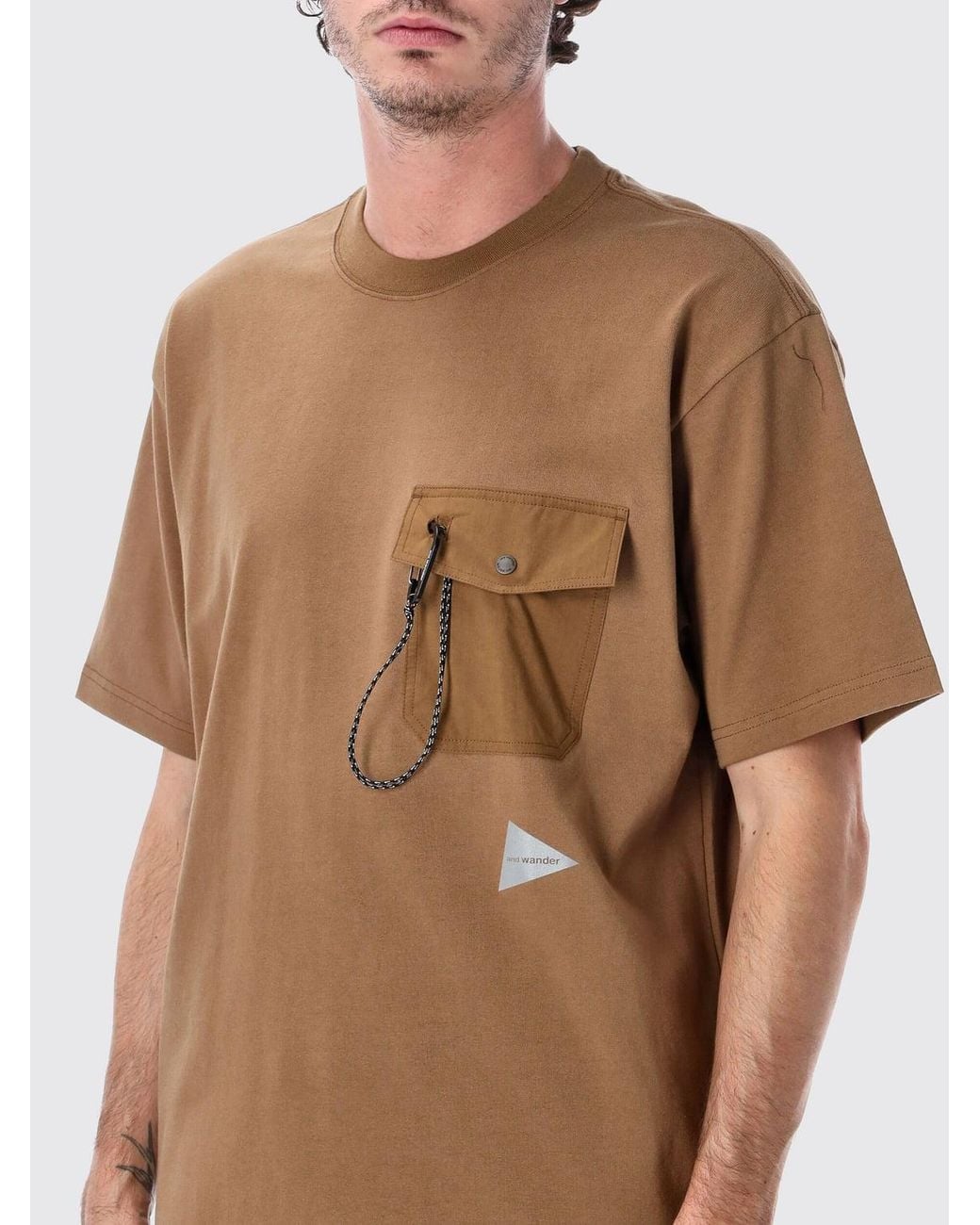 And Wander Brown T-Shirt for men