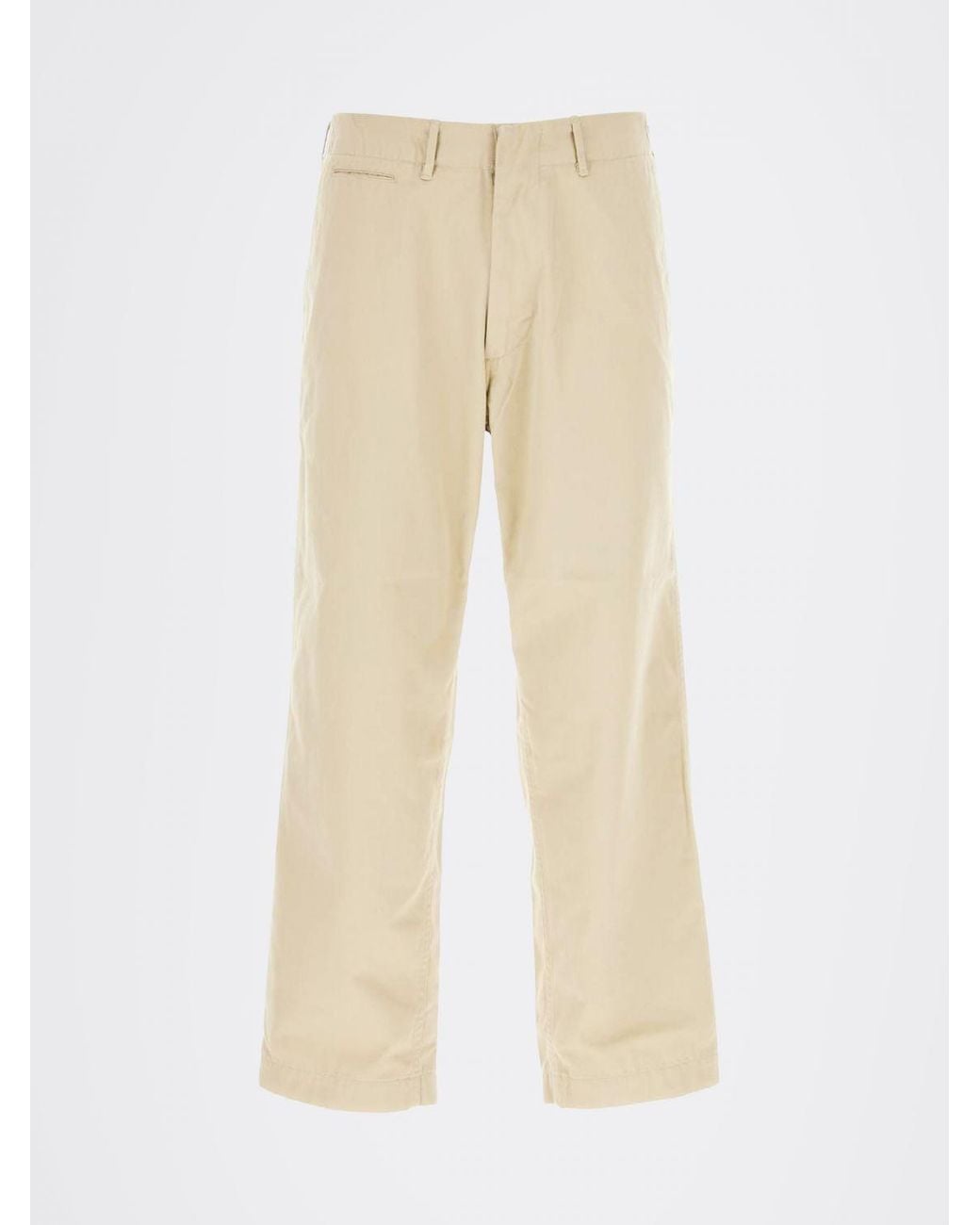 Nanamica Natural Slim Fit Cotton Blend Chino Trousers With Belt Loops for men