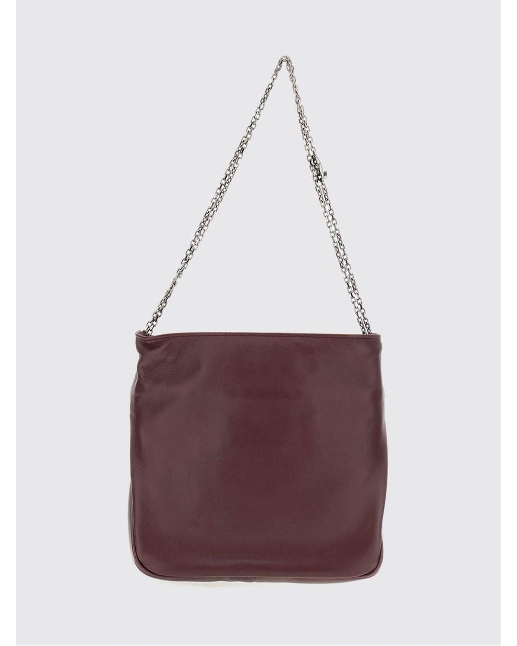 Roger Vivier Purple Pilgrim Jewel Buckle Mini Nappa Leather Bucket Bag